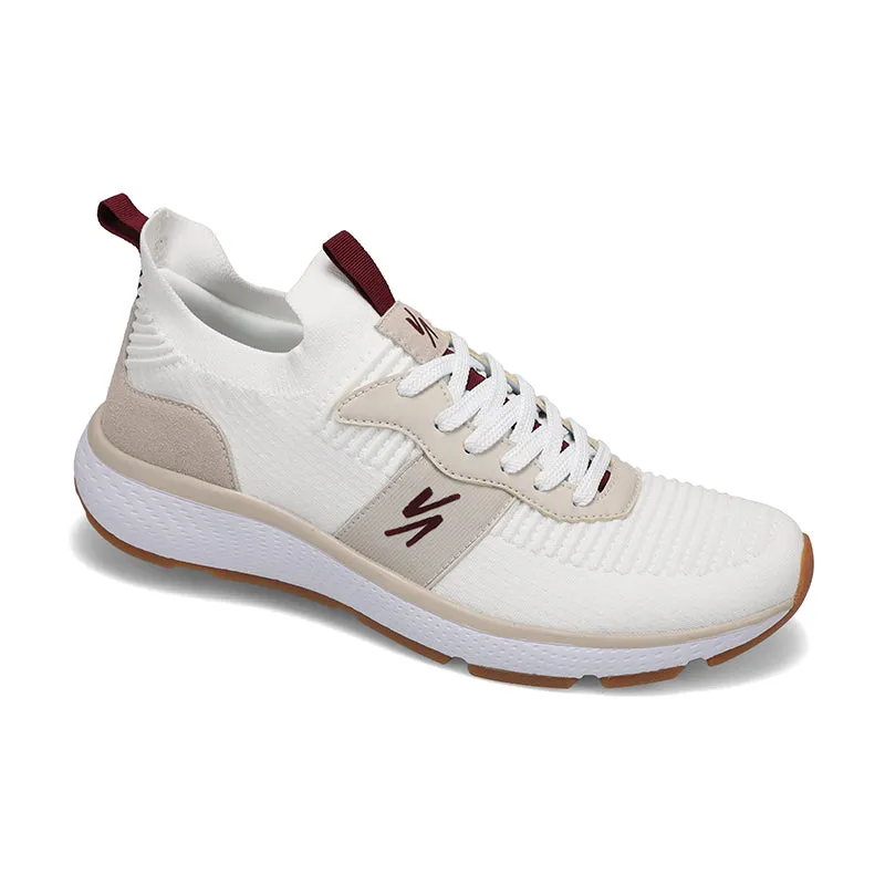 Men's Reign White/Maroon/Gum Ankle Lock System