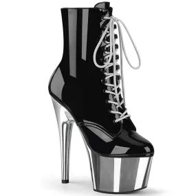 ADORE-1020 Black Patent/Silver Chrome Adventure Wear