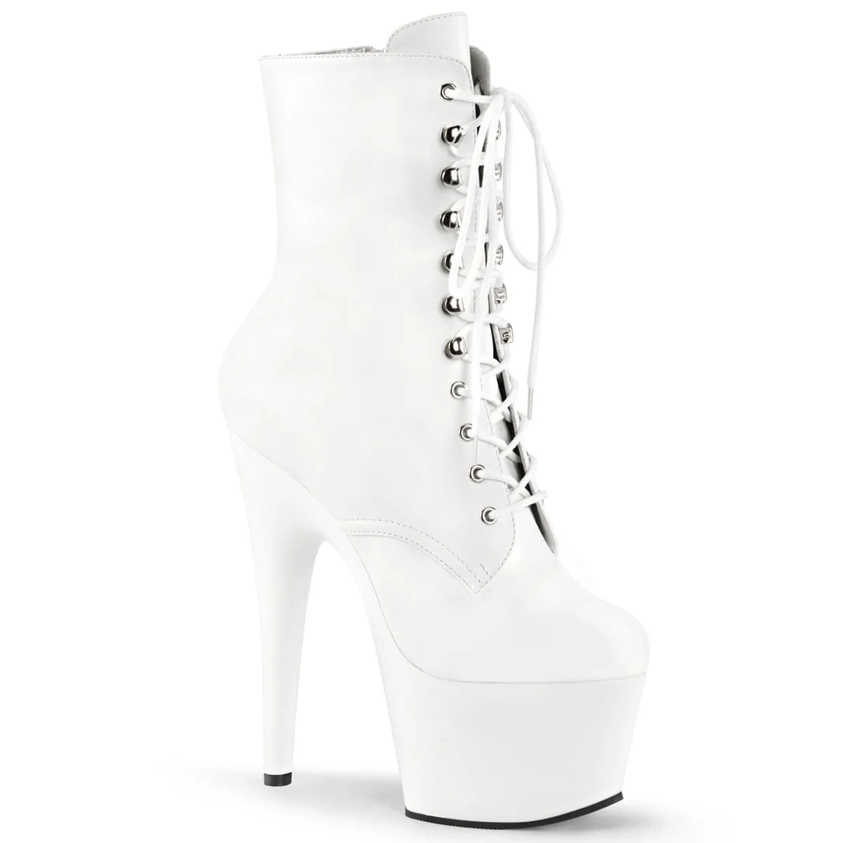 Casual Footwear insulated ADORE-1020 White Faux Leather/White Matte