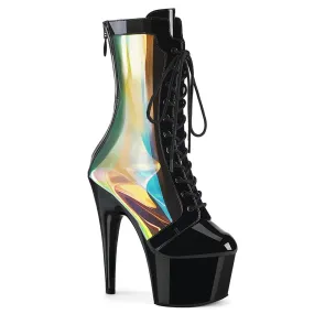 ADORE-1047 Black Patent - Hologram/Black Winter Walk Waterproof Feature