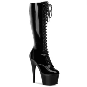 Silent Step couple wear ADORE-2023 Black Stretch Patent/Black