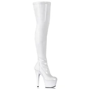 Dust proof ADORE-3000 White Stretch Patent/White