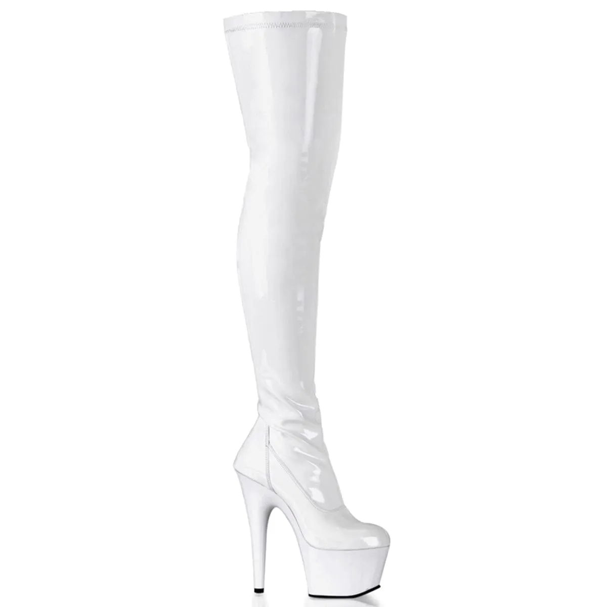 Dust proof ADORE-3000 White Stretch Patent/White
