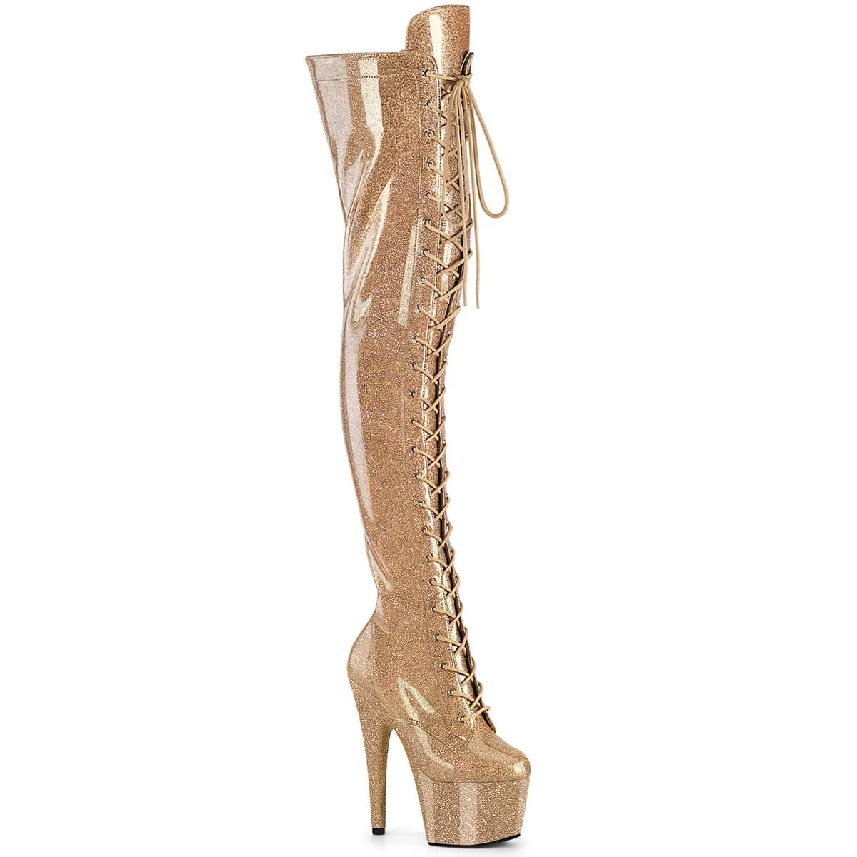 Teen Edge ADORE-3020GP Gold Glitter Patent/M