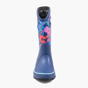 Rainboot Pansies fashionable footwear