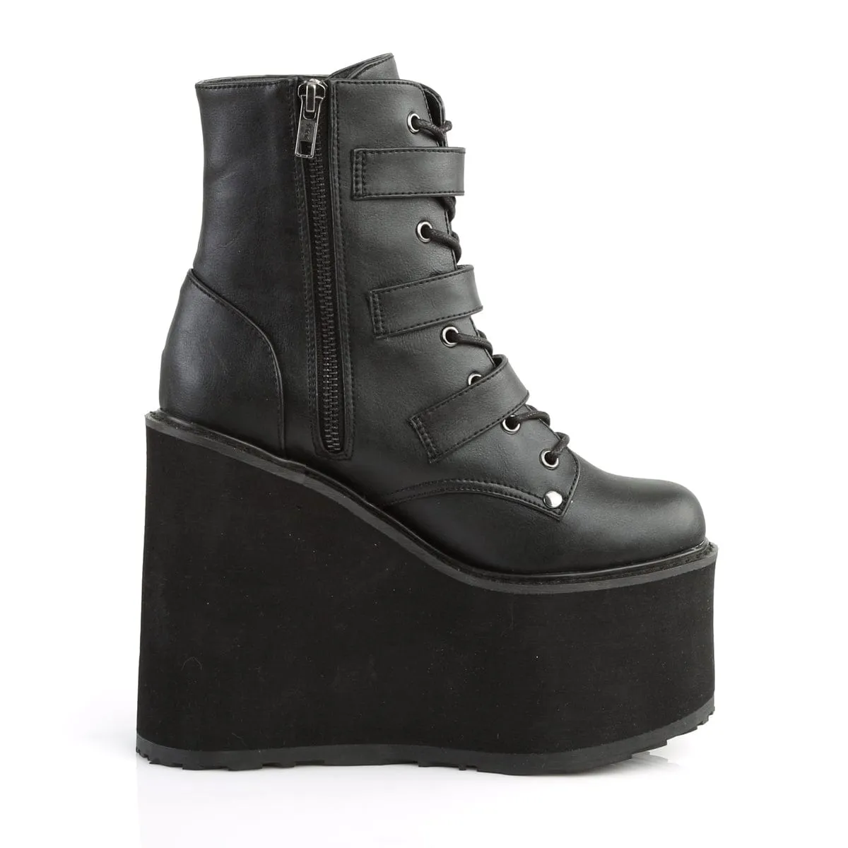 Year long Festival Vibe SWING-103 Black Vegan Leather