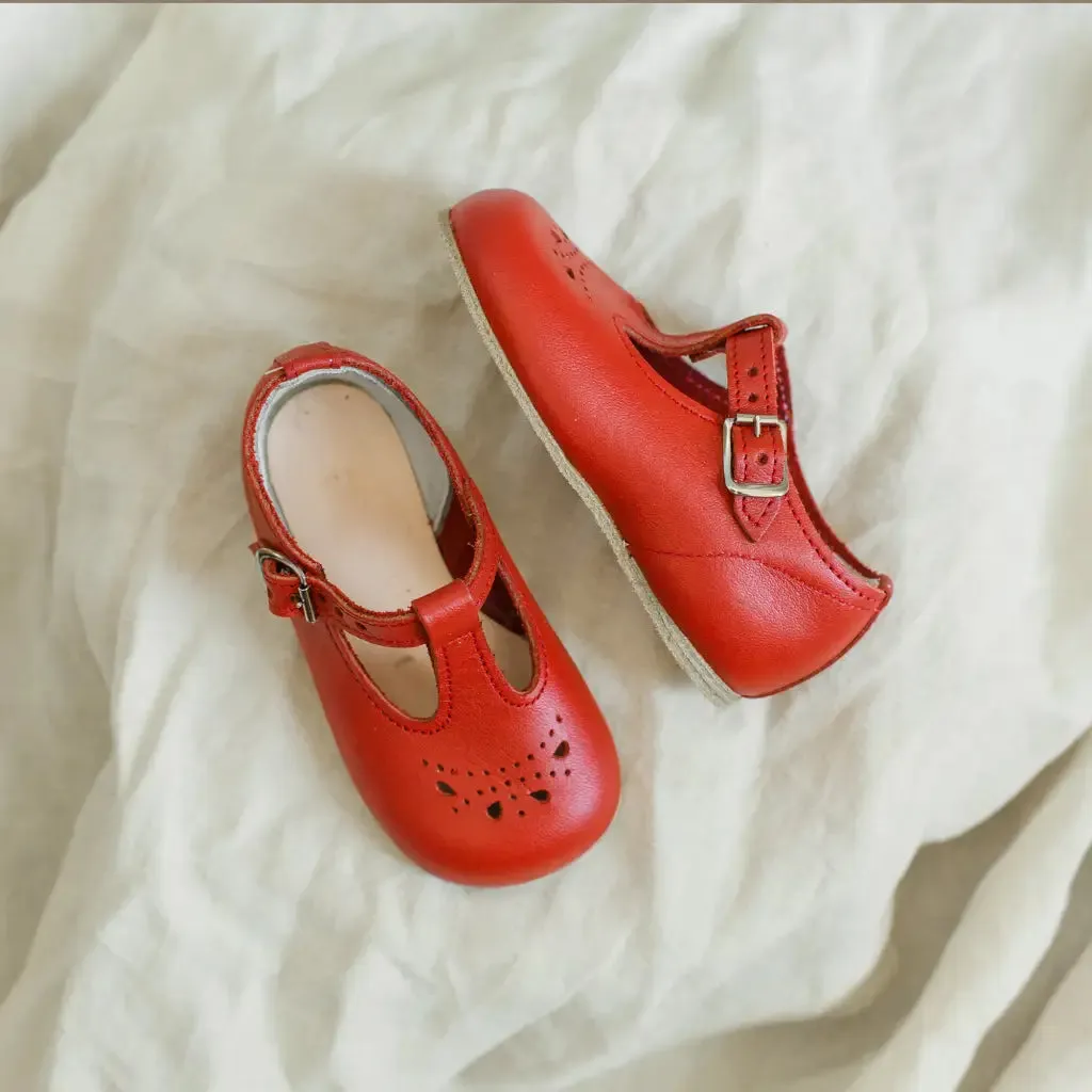 Kids' formal shoes Kids' sandals Alison T-Strap - Red