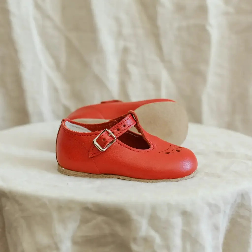 Alison T-Strap - Red Modern kids' designs Kids' spring shoes