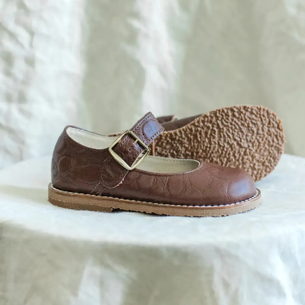 Etta Mary Jane - Brown Pebble Agile Fit Body Balance