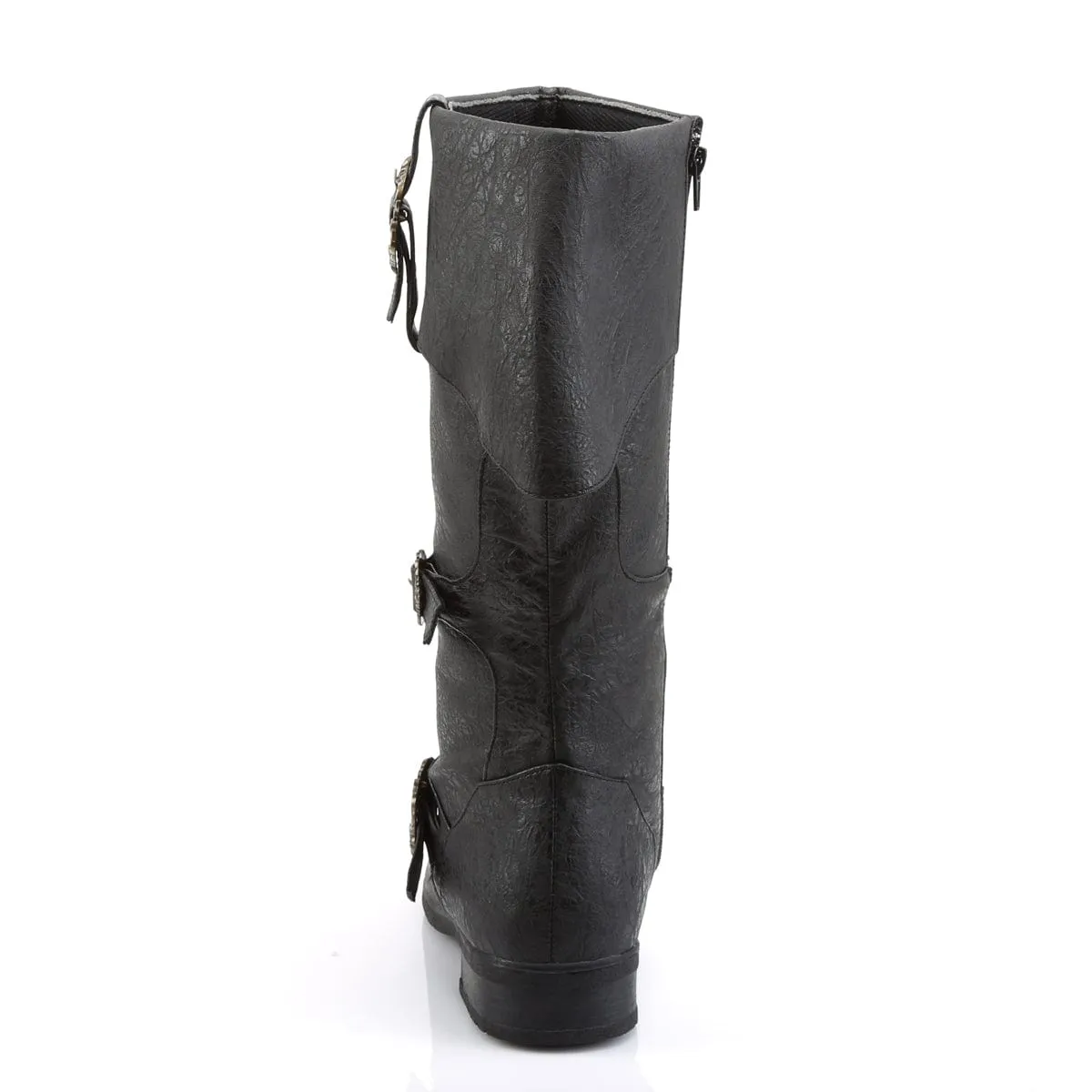 CARRIBEAN-299 Black Distressed Pu Strong Grip