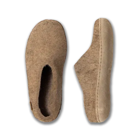 Foot Relief Quick Sandal Step Slip-on with Leather Sole - Sand