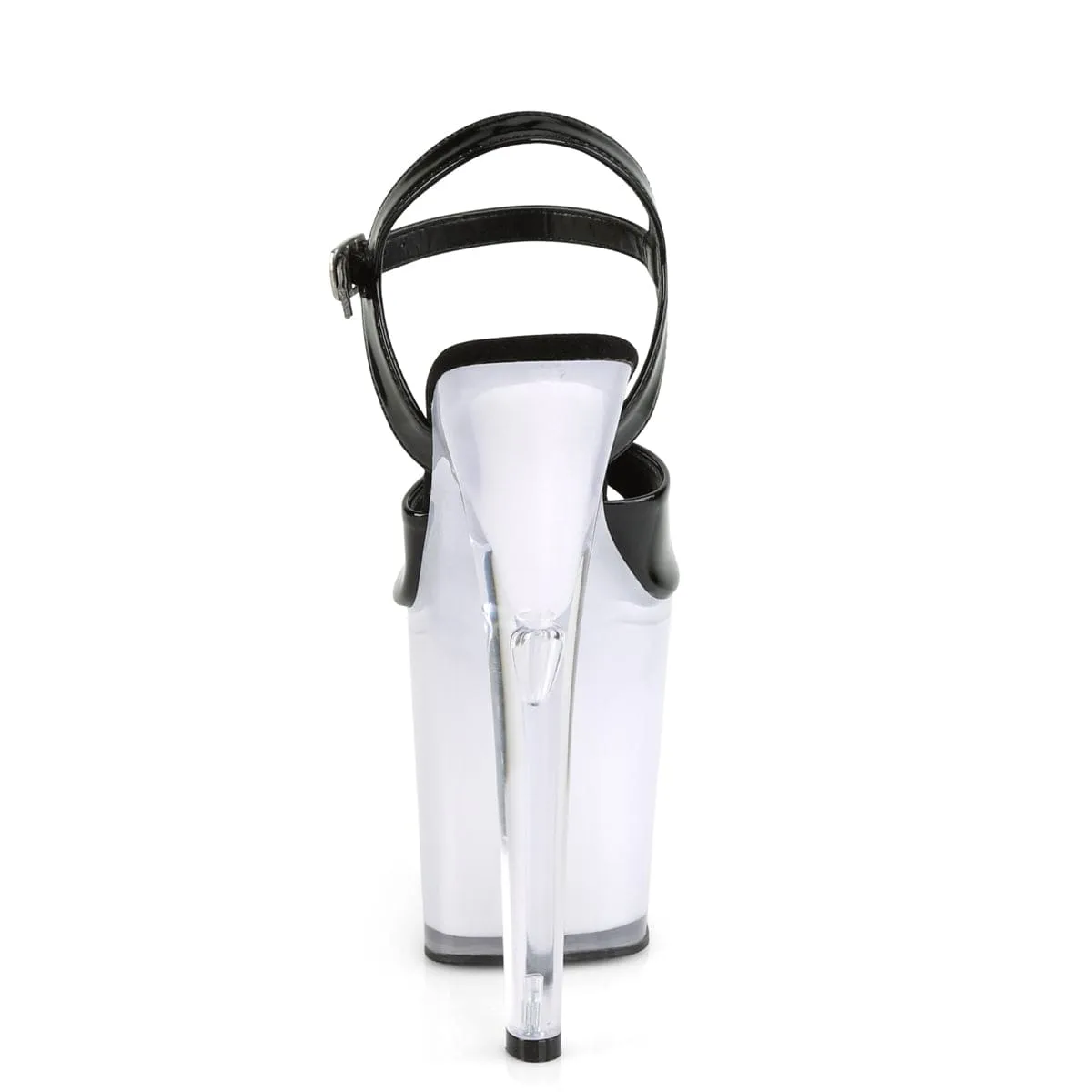 Breathable mesh Molded Footbed DISCOLITE-809 Black Patent/White Glow