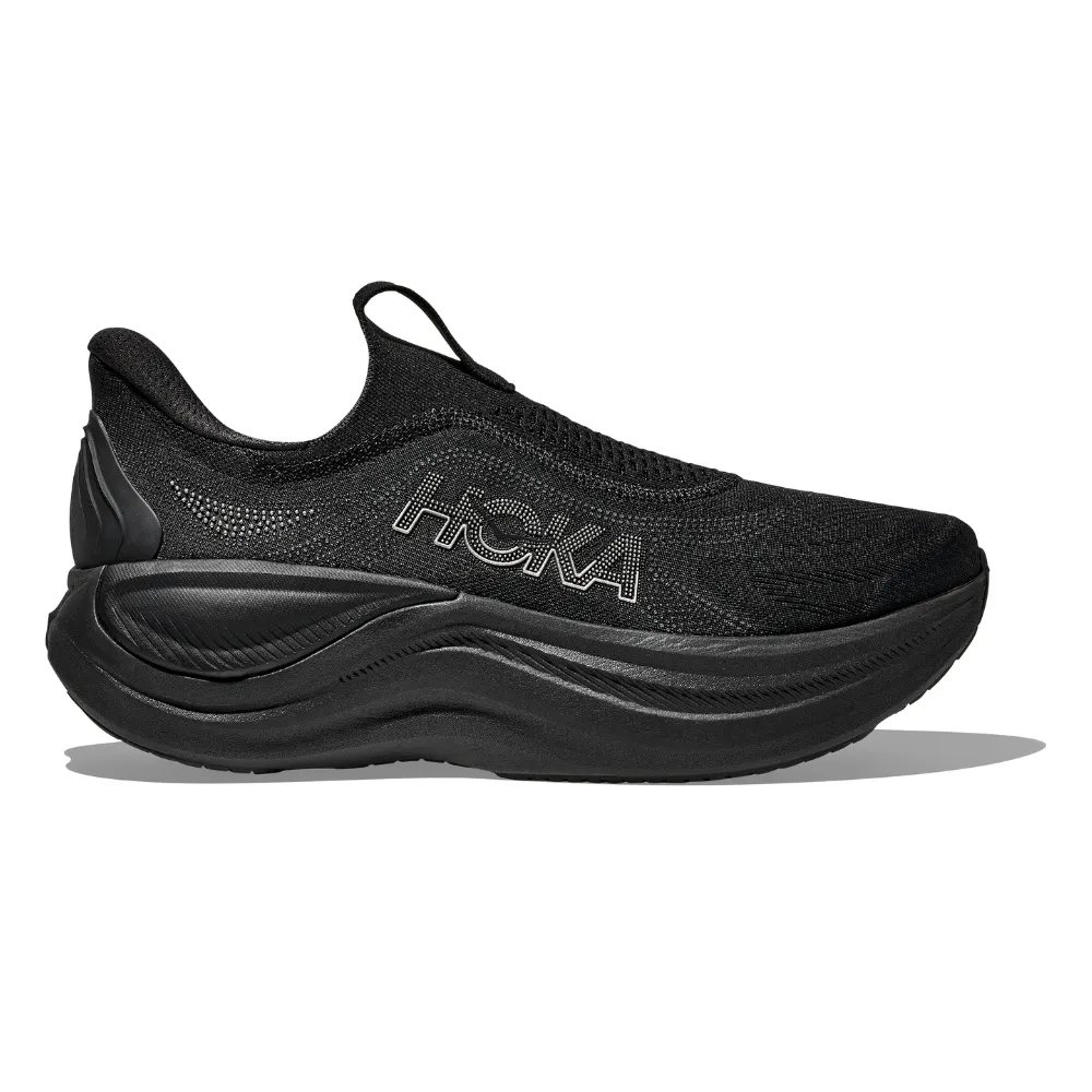 Versatile Comfort squash player shoes Women's Skyward Laceless - Black / Black