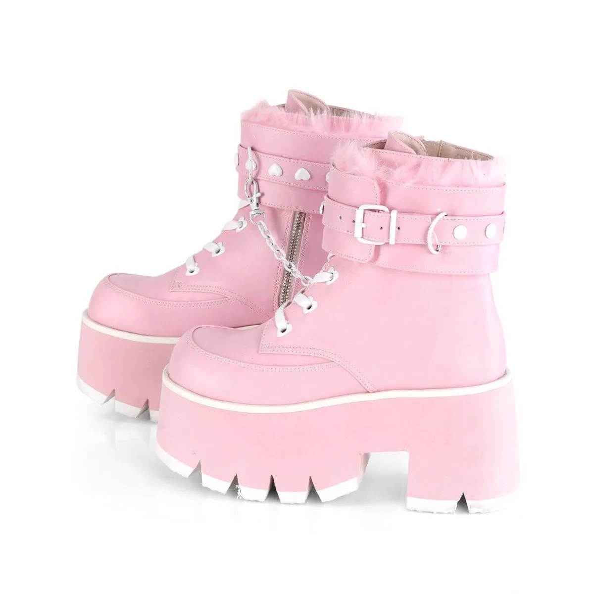 ASHES-57 Baby Pink Vegan Leather Ranch Wear Heavy Duty Performance