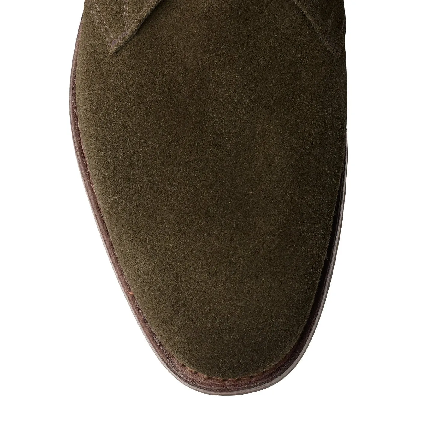 Premium Leather Walking Comfort Chiltern Earth Green Suede