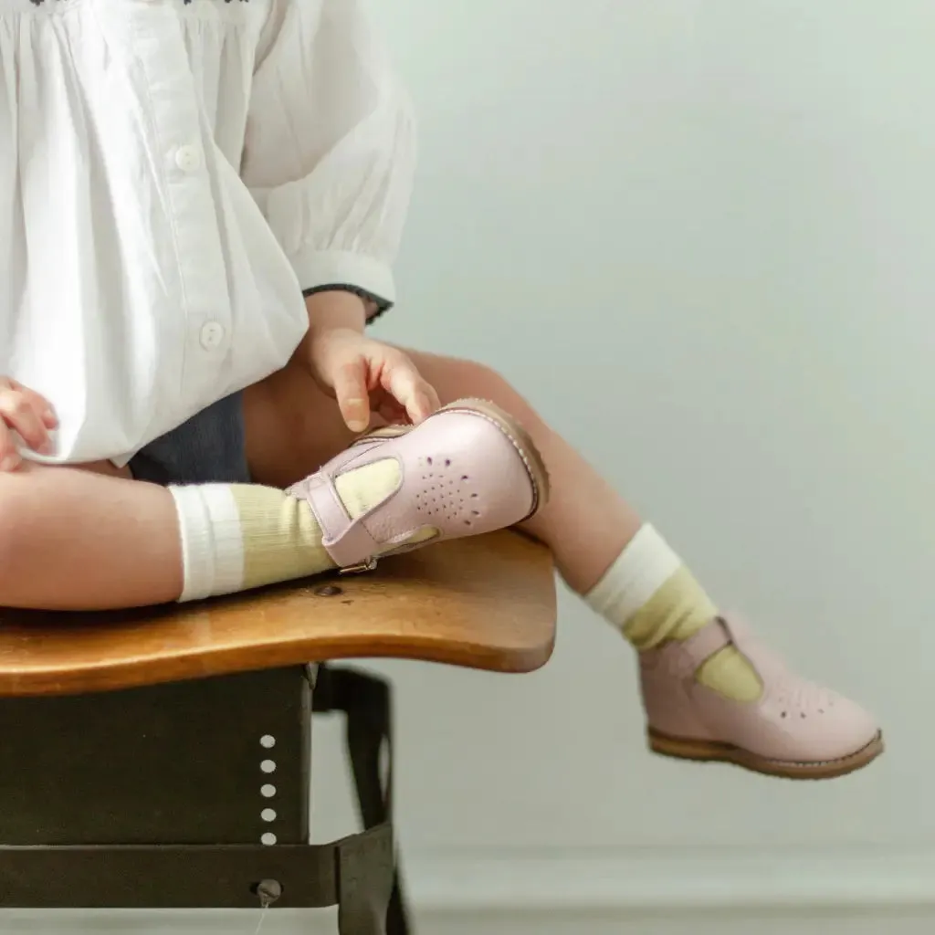 Greta T-Strap - Peony Easy - to - wear kids' fashion Slip Resistant Outsole