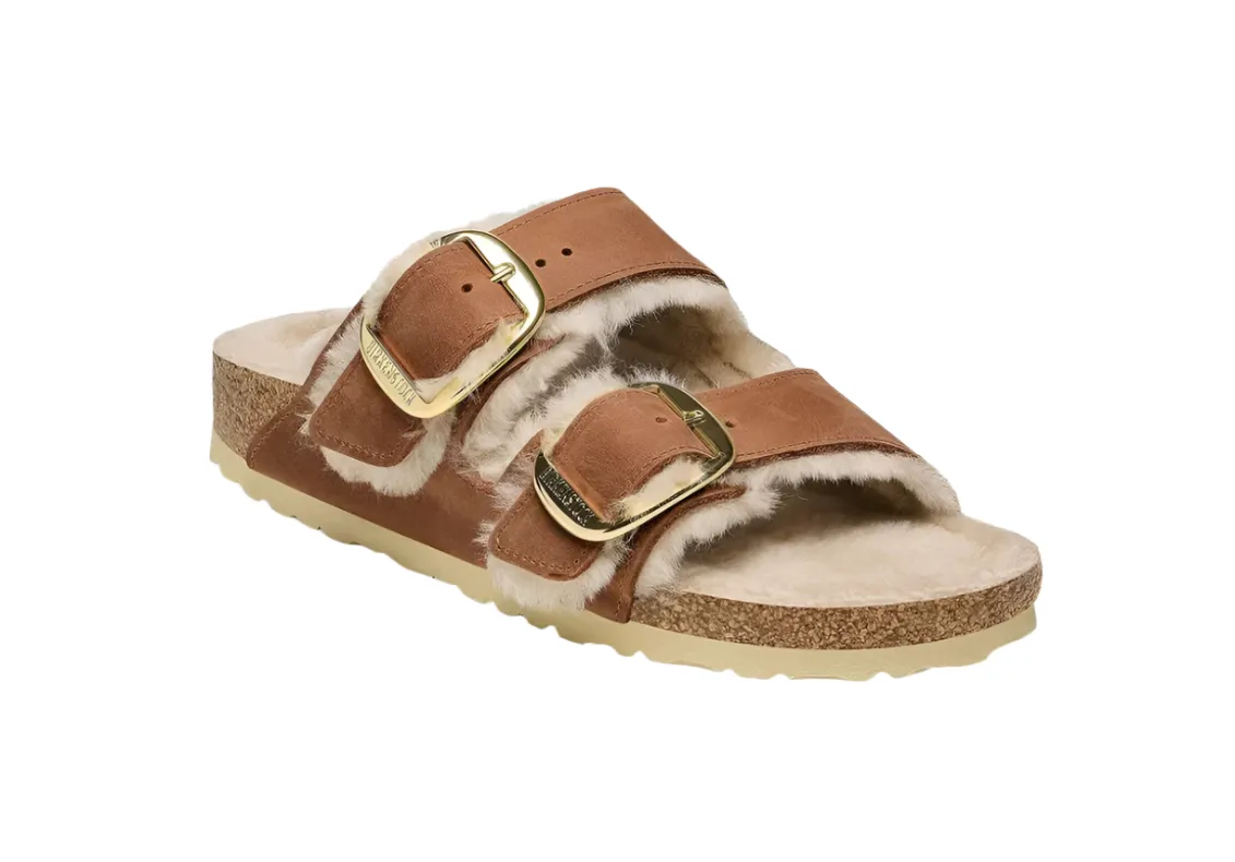 ARIZONA BIG BUCKLE SHEARLING COGNAC UV resistant