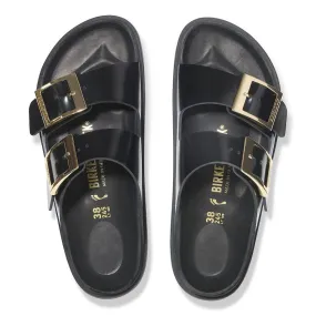 Arizona Droplet Buckle - High Shine Black Chic Travel Flats