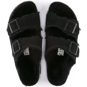 Soft Support Breathable Flats Arizona Shearling - Black