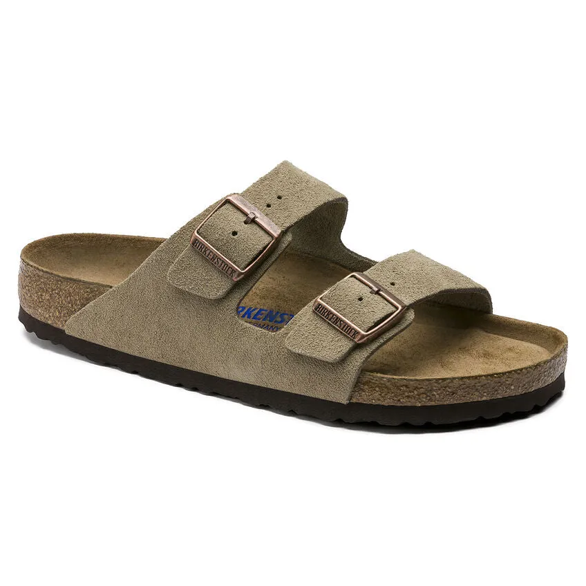 summer shoes ARIZONA SOFT FOOTBED SUEDED LEATHER TAUPE