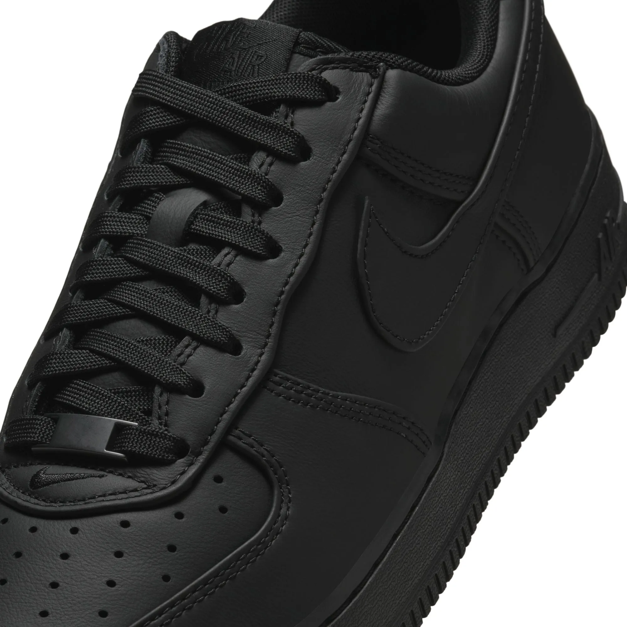 Nike Air Force 1 Low Retro Premium Men's Shoes Color: Black/black-white IM3078-001 Padded Quick Flex
