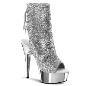 Casual Walk Anti Fatigue DELIGHT-1018G Silver Glitter/Silver Chrome