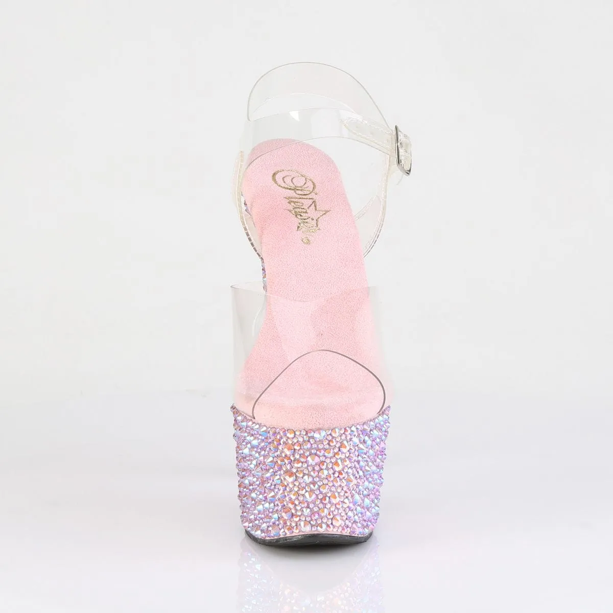 BEJEWELED-708MS Clear/Baby Pink Multi Rhinestones Air Friendly