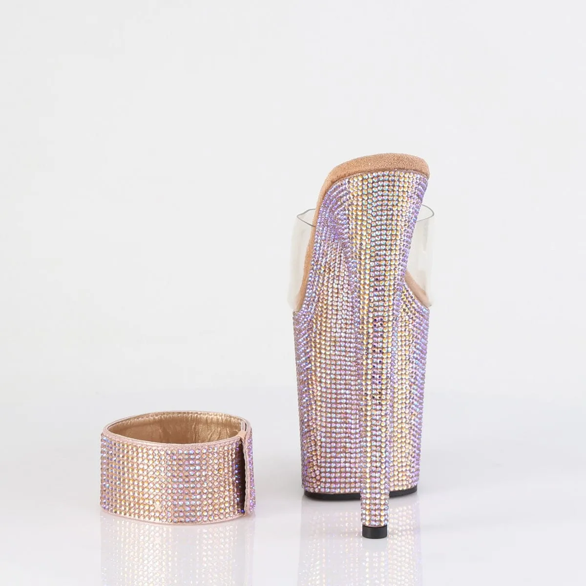 Open Finish BEJEWELED-812RS Clear/Rose Gold Multi Rhinestones