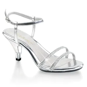 No-Fuss Wear BELLE-316 Silver Metallic Pu/Clear