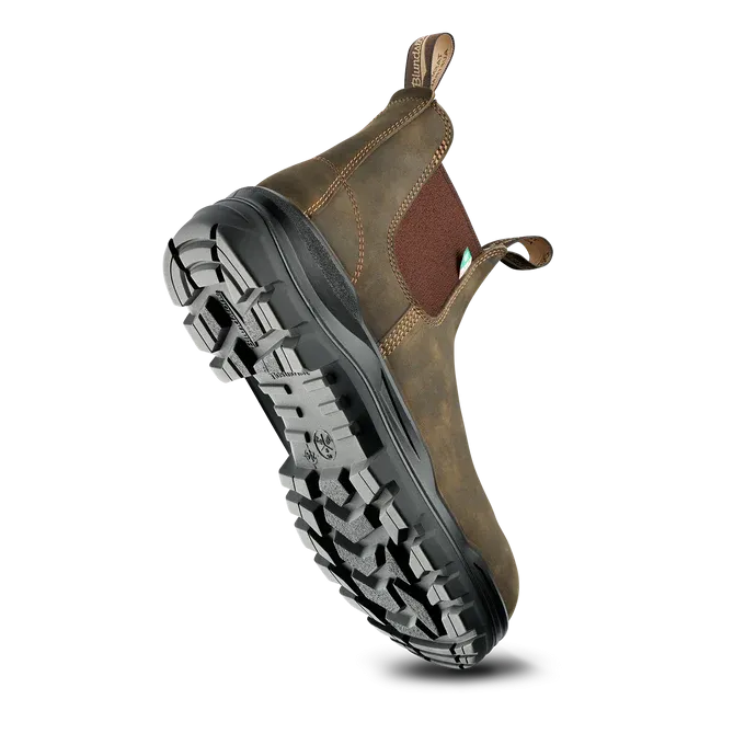Blundstone 8302 - RotoFlex Work & Safety Boot Rustic Brown Ready Use Slip-On Style