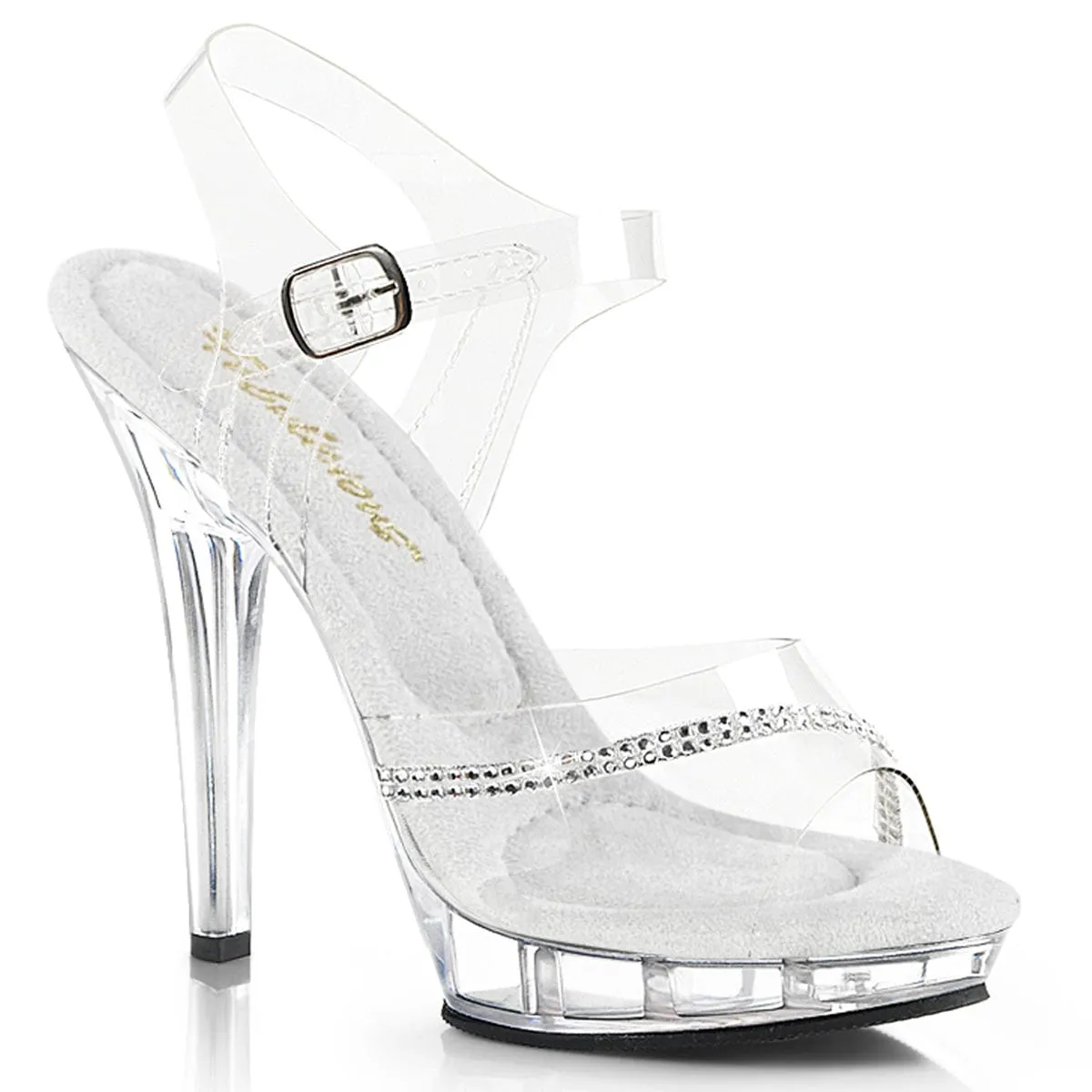 LIP-108R Clear/Clear Lightweight Upper Luxury heels