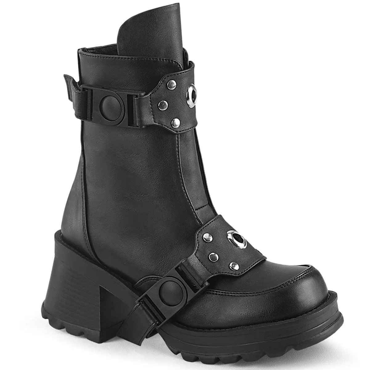 Insulated Comfort BRATTY-56 Black Vegan Leather