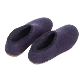 Anti   Stain Shoe with Leather Sole - Purple
