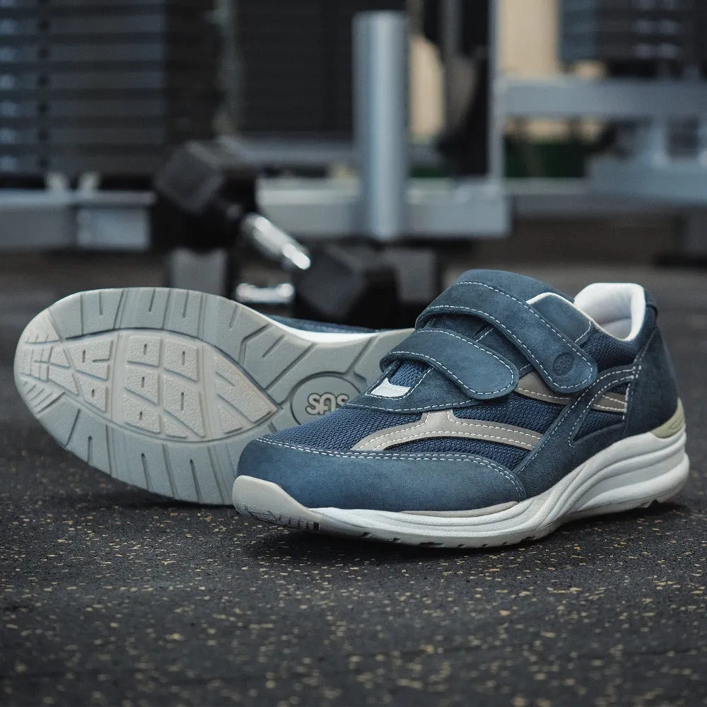 eco - friendly running shoes running for fitness JV Mesh - Blue