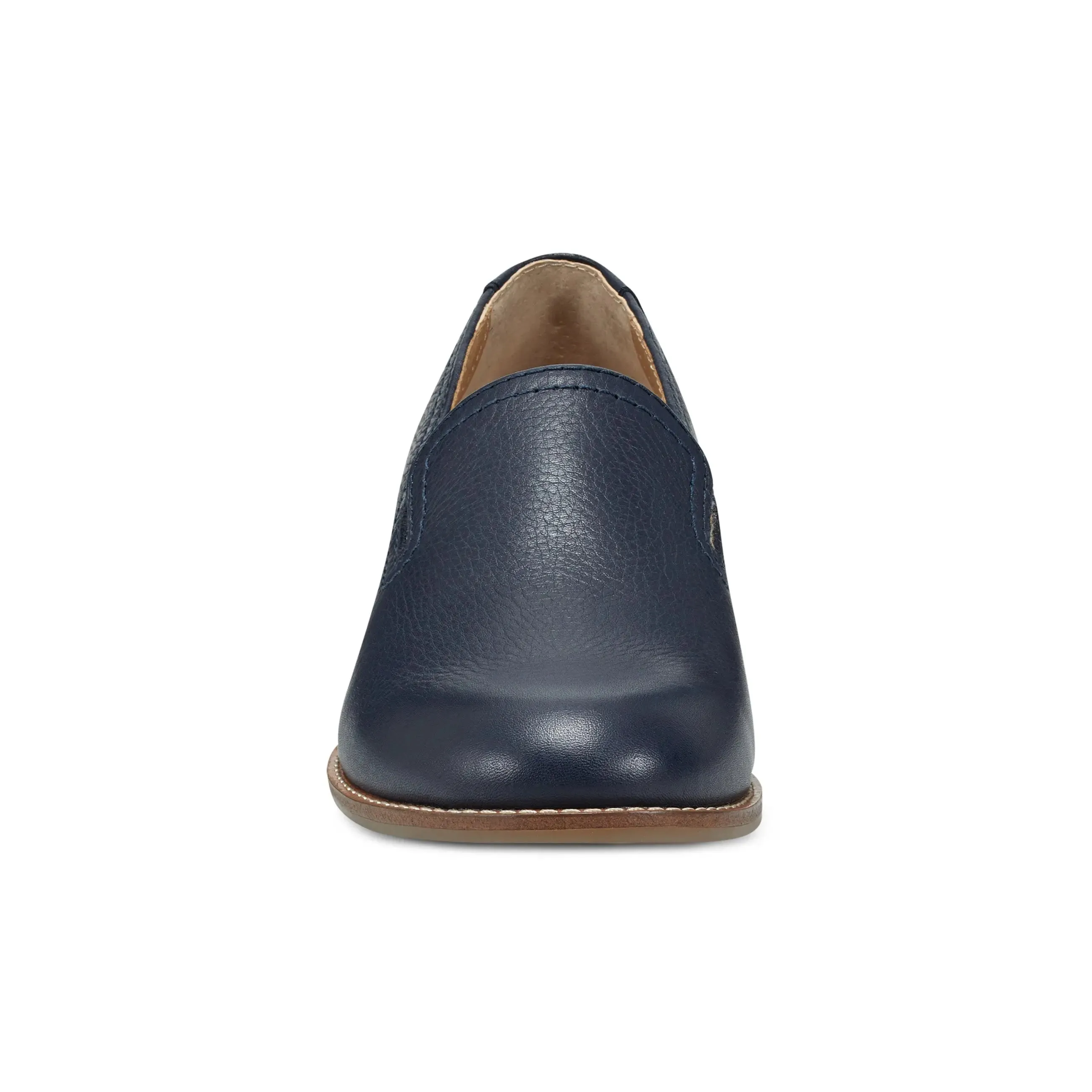 Edna Round Toe Casual Slip-on Flat Loafers Protective Finish Functional Minimalist