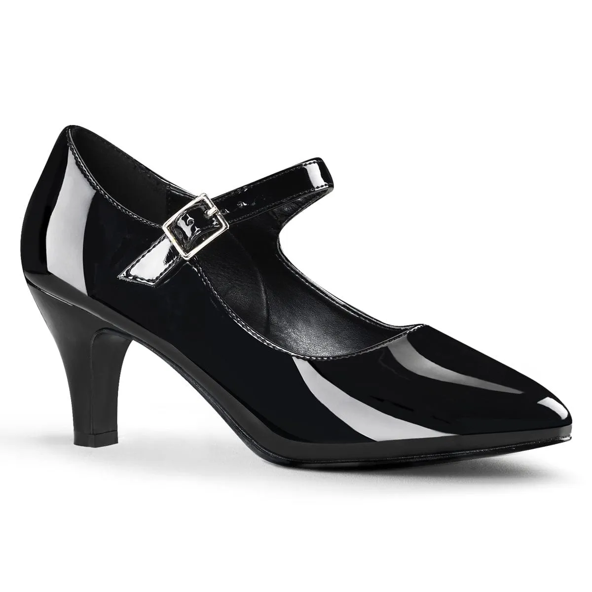 DIVINE-440 Black Patent Synthetic Wedding Party Shoes