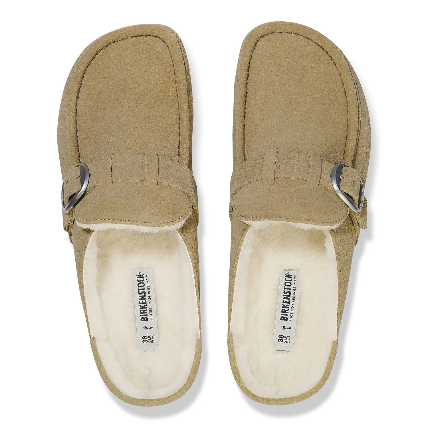 Simple Travel Sandals Buckley Shearling - Taupe
