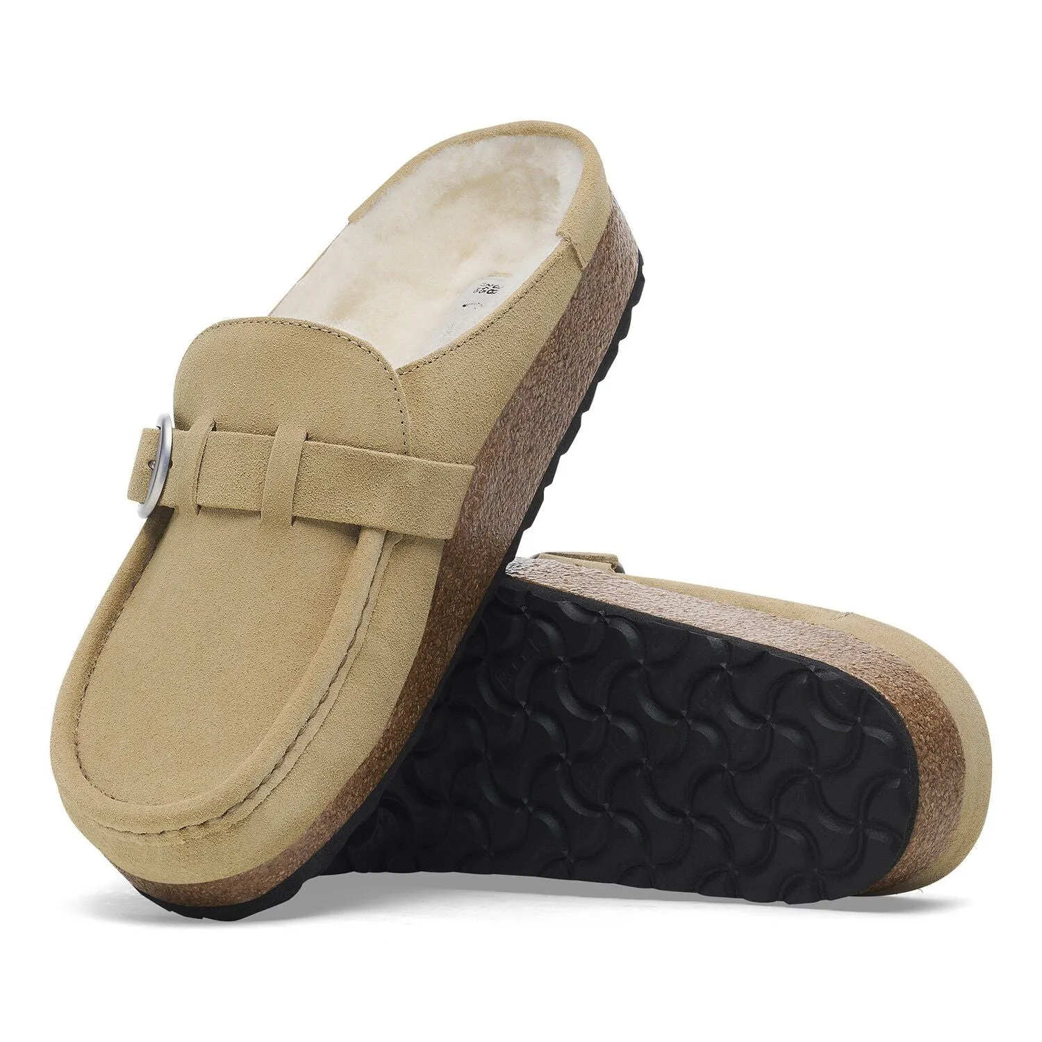 Buckley Shearling - Taupe Slip-Resistant Sole