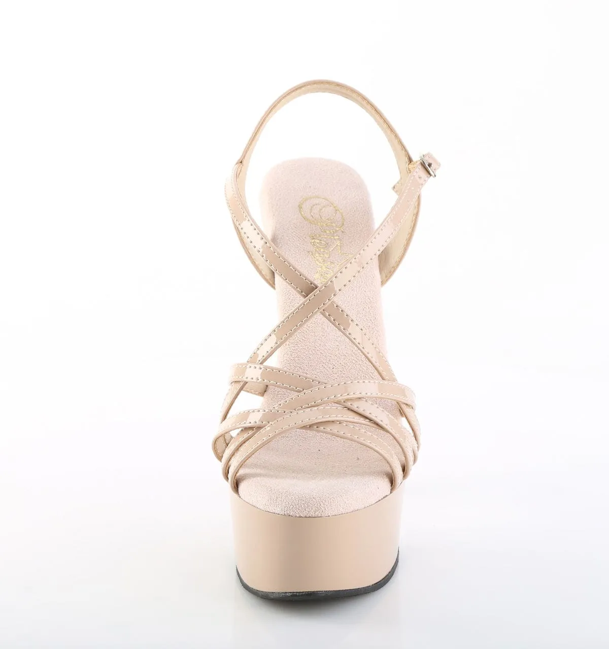 Foot-Friendly Shoes CAPTIVA-613 Platform Shoes Nude Patent Nude