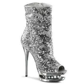 BLONDIE-R-1008 Silver Sequins/Silver Chrome Comfort Wrap Mesh Lining