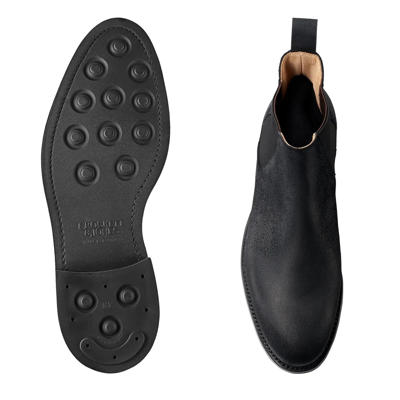 Chelsea 5 Black Rough-Out Suede Versatile Outfit