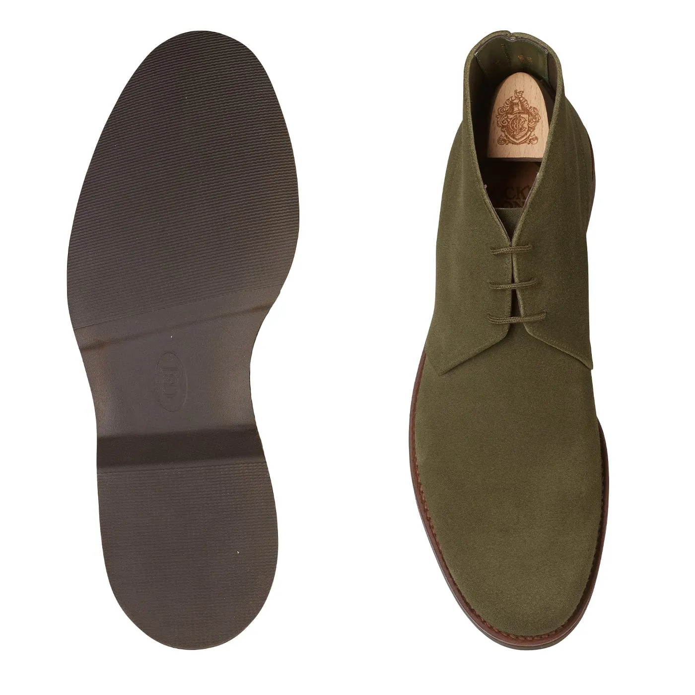 slim fit Chukka 4 Olive Reverse Butt Suede