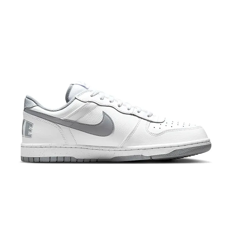 Men's Big Nike Low White/Wolf Grey Dust Guard