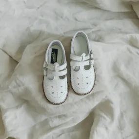 Claire T-Strap - White Cute kids' outfits