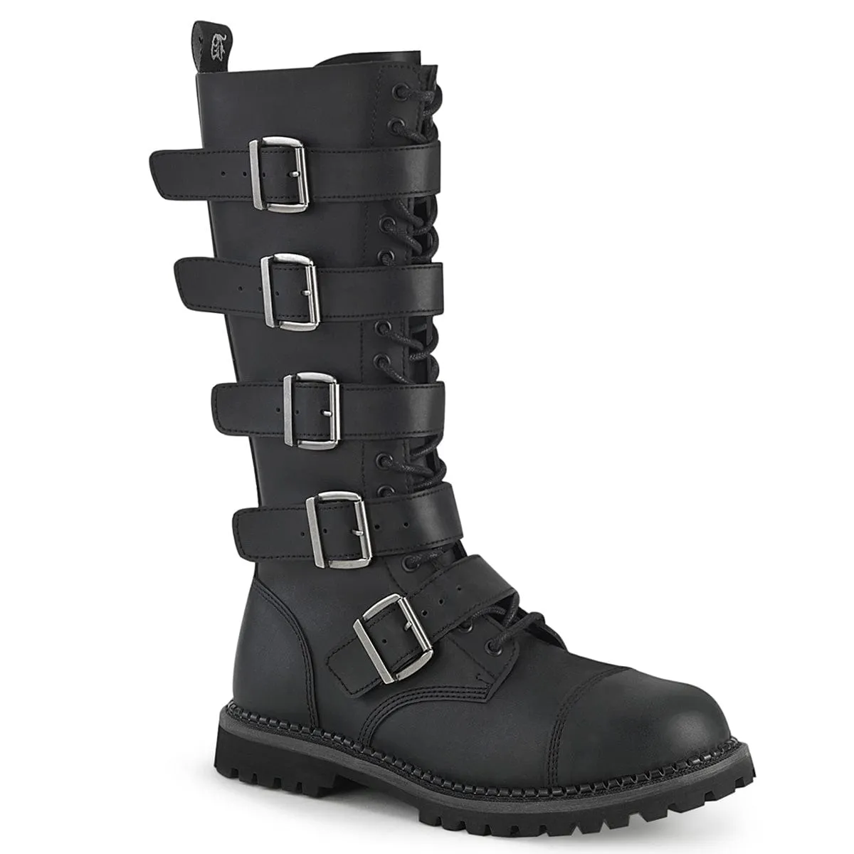 RIOT-18BK Black Vegan Leather Work
