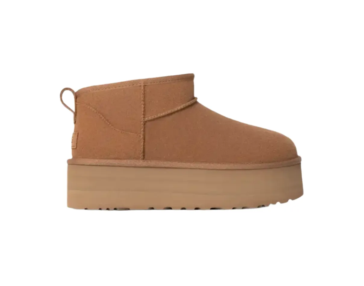 CLASSIC ULTRA MINI PLATFORM CHESTNUT LaceUp