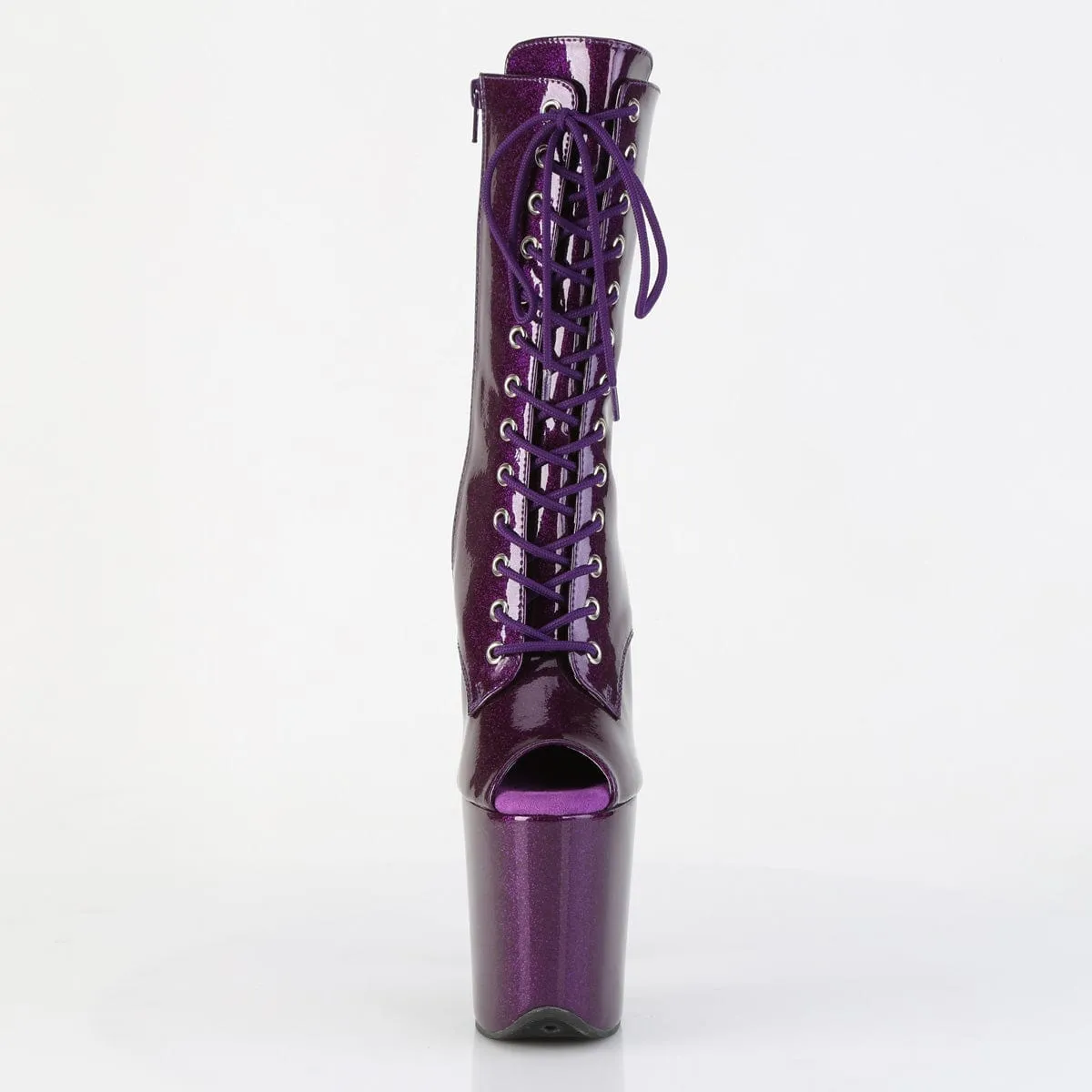 FLAMINGO-1041GP Purple Glitter Patent/M Travel Friendly orthopedic