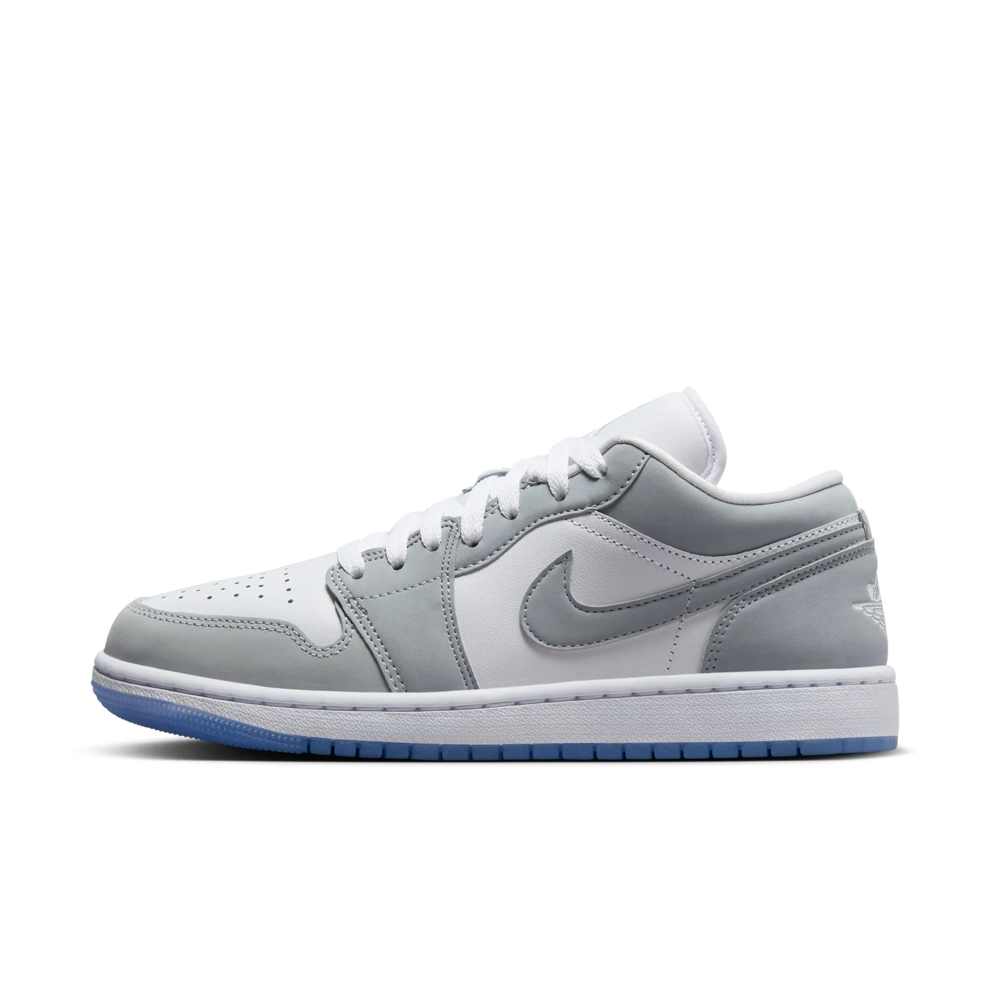 Air Jordan 1 Low Women White/wolf Grey-aluminum DC0774-105 Pearl Shine Antique Glow