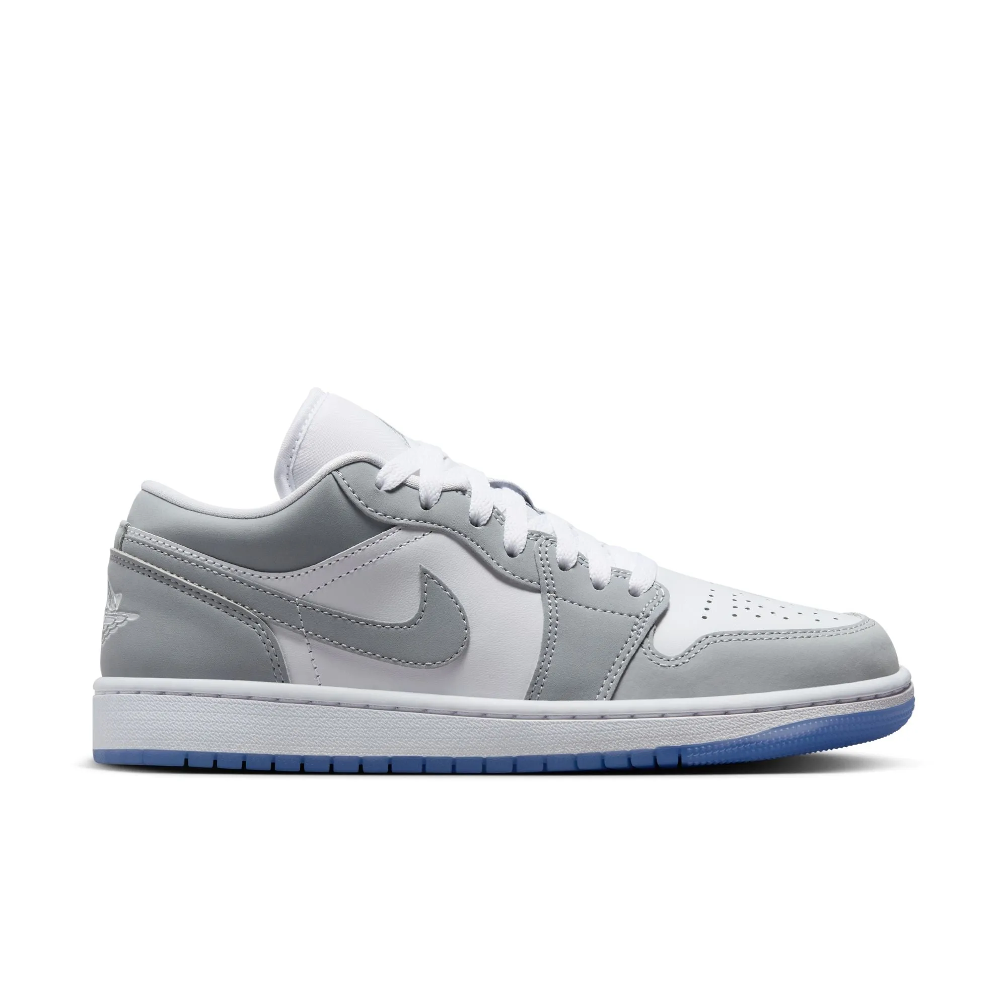 Air Jordan 1 Low Women White/wolf Grey-aluminum DC0774-105 evening run