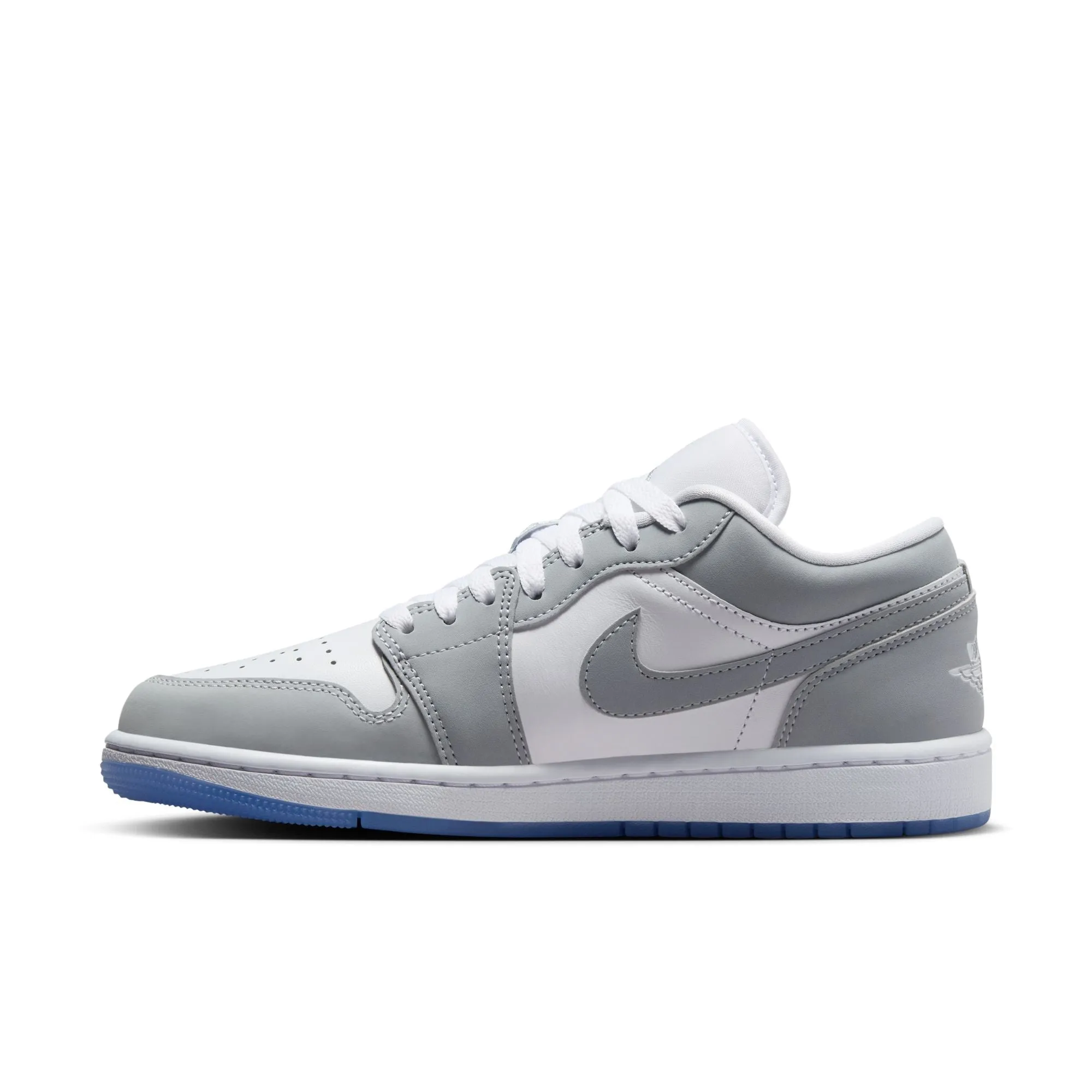 Air Jordan 1 Low Women White/wolf Grey-aluminum DC0774-105 Street Run